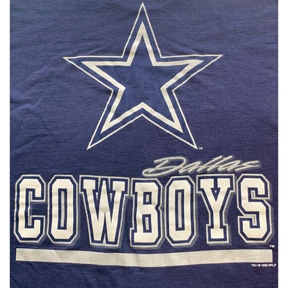 Vintage 1995 Size Large L Dallas Cowboys Salem Sports T-shirt NFL - Picture 2 of 9